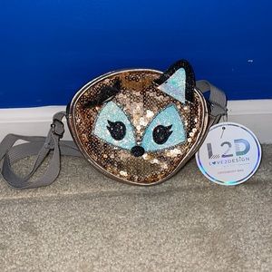 L2D Little Girl Sequin Fox Bag